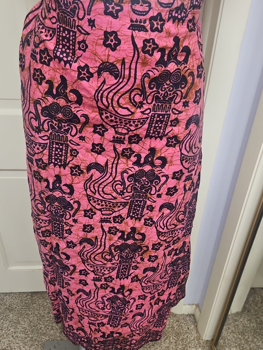 Art Geco Handmade Batik Pencil Skirt Wrap Around